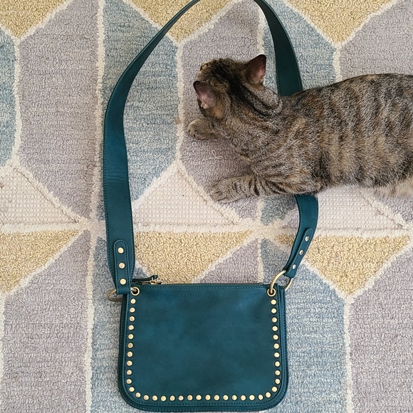 Anthropologie Handbags - Anthropologie teal crossbody